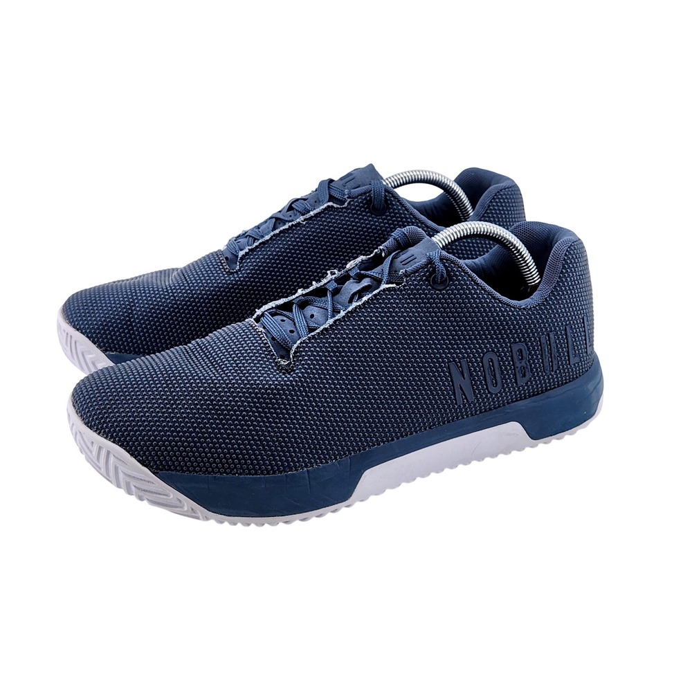 NOBULL Knit Trainer Mens 11.5 Blue Cross Training Shoes CrossFit Gym Workout
